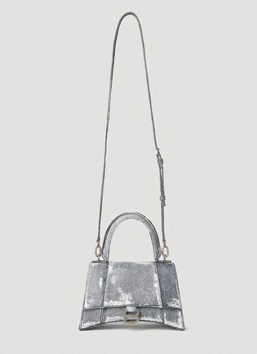 Balenciaga Hourglass Distressed Handbag Grey bal0252014