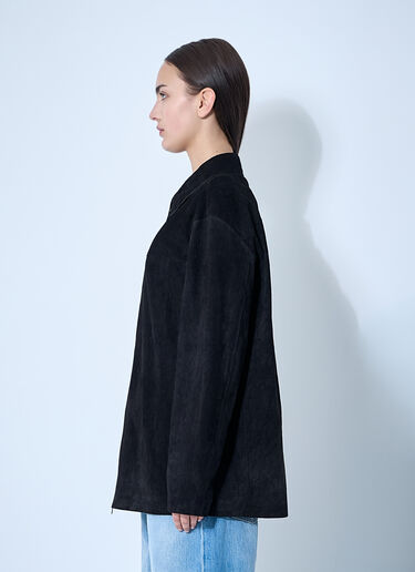 The Row Suede Theon Jacket Black row0260011