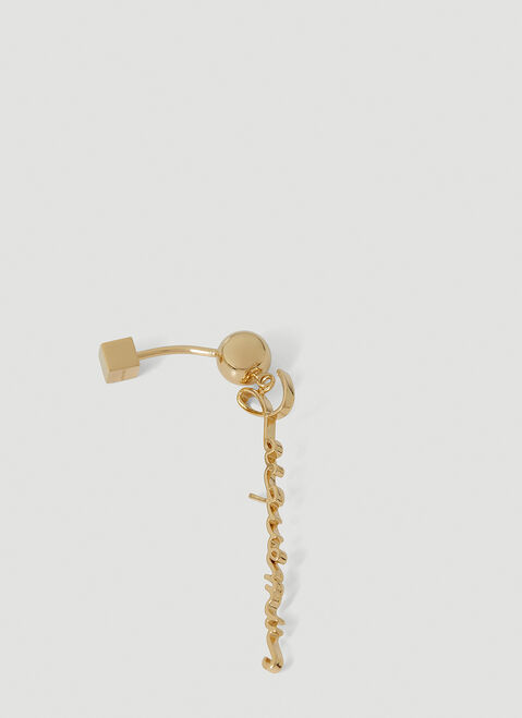 Jacquemus Le Signature Single Earring Black jac0248050