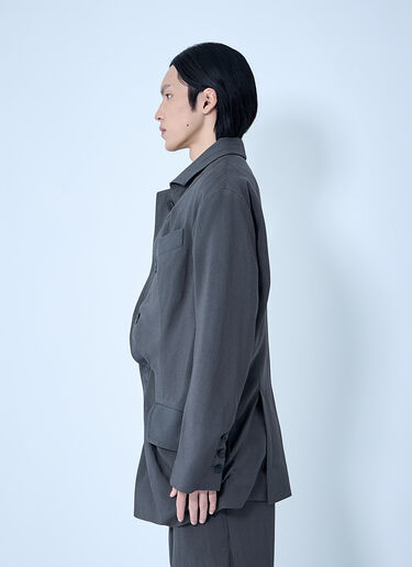 Vivienne Westwood Asymmetrical Wool Blazer Grey vvw0163001