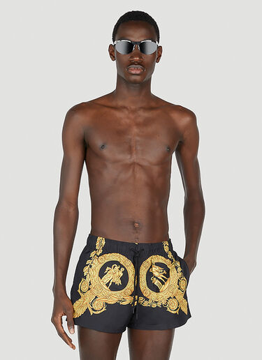 Versace Baroque Swim Shorts Black ver0152002