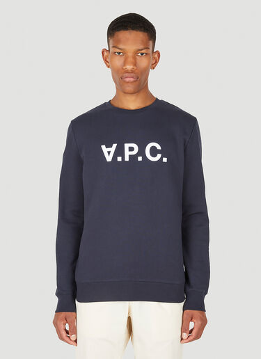 A.P.C. VPC ロゴスウェットシャツ ブルー apc0149011