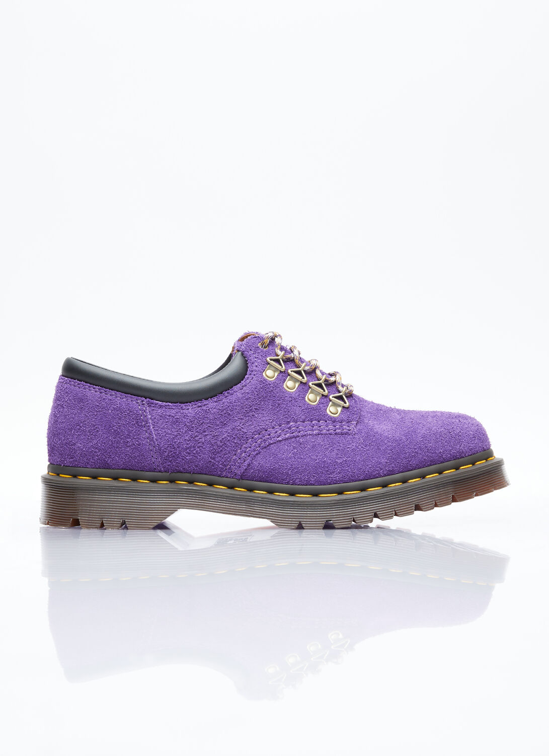 Shop Dr. Martens' 8053 Lace-up Suede Shoes In Purple