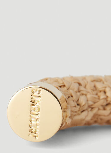Jacquemus Les Creoles Raphia 圈形耳环 米色 jac0251112
