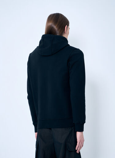 Stone Island Compass Patch Hooded Sweatshirt Black sto0160050