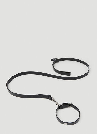 Acne Studios Face Logo Pet Leash Black acn0251026