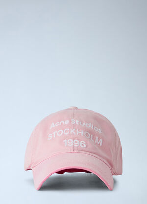 Acne Studios Washed Logo Cap Pink acn0365038