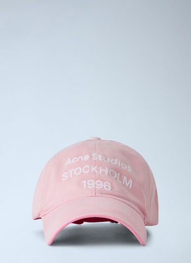 Acne Studios Washed Logo Cap Pink acn0365038