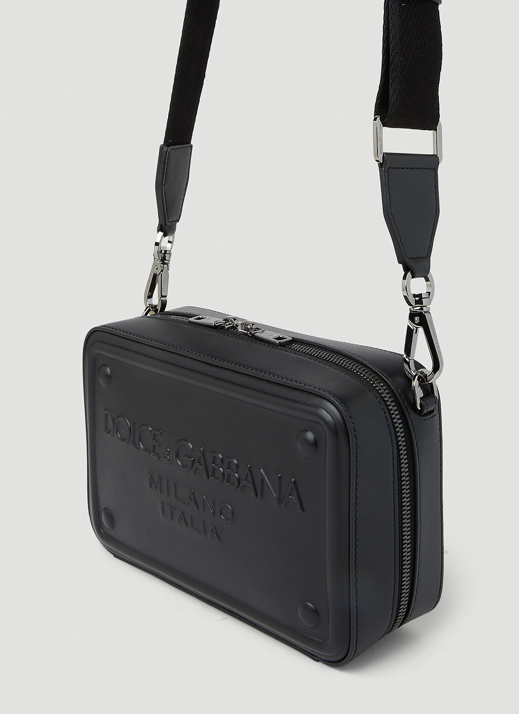 Dolce Gabbana Logo Embossed Shoulder Bag LN CC