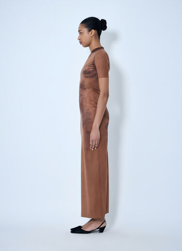 Short Sleeve Maxi Dress Acne Studios Short Sleeve Maxi Dress Brown acn0264064