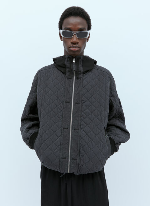 Stone Island Quilted Hooded Jacket Cream sto0154068