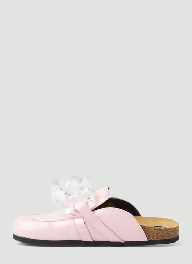 JW Anderson Chain Backless Loafers Pink jwa0247038