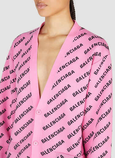 Balenciaga All-Over Cardigan Pink bal0253021