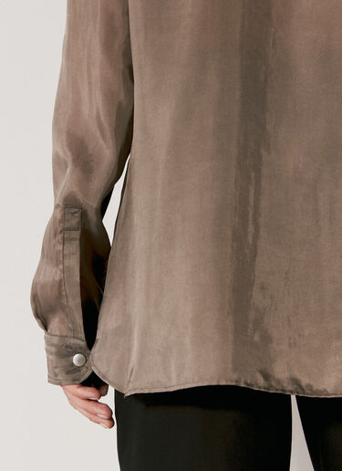 Rick Owens Larry Fogpocket Shirt Brown ric0155003