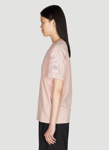 Moncler 徽标口袋 T 恤 粉色 mon0249018