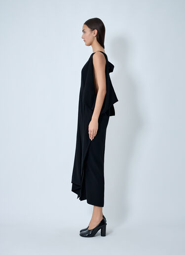 Draped Maxi Dress Yohji Yamamoto Draped Maxi Dress Black yoy0262028