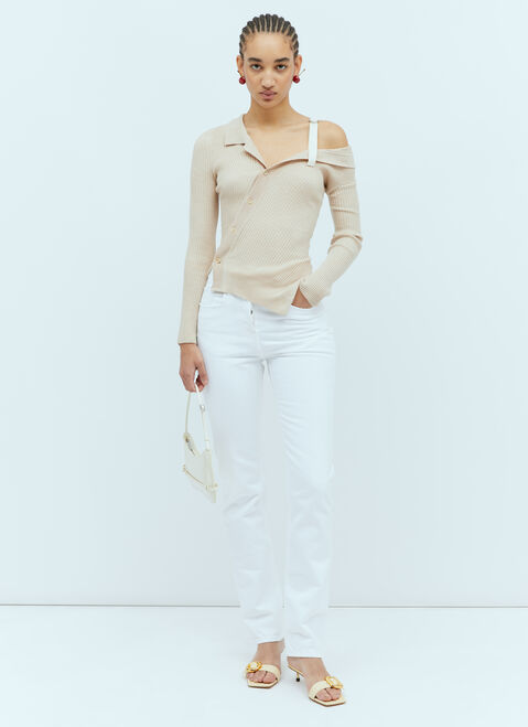 Jacquemus La Maille Colin カーディガン アイボリー jac0254089