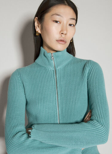 MM6 Maison Margiela Camionneur 毛边开衫 蓝色 mmm0255001