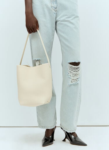 The Row Medium N/S Park Tote Bag Cream row0256056