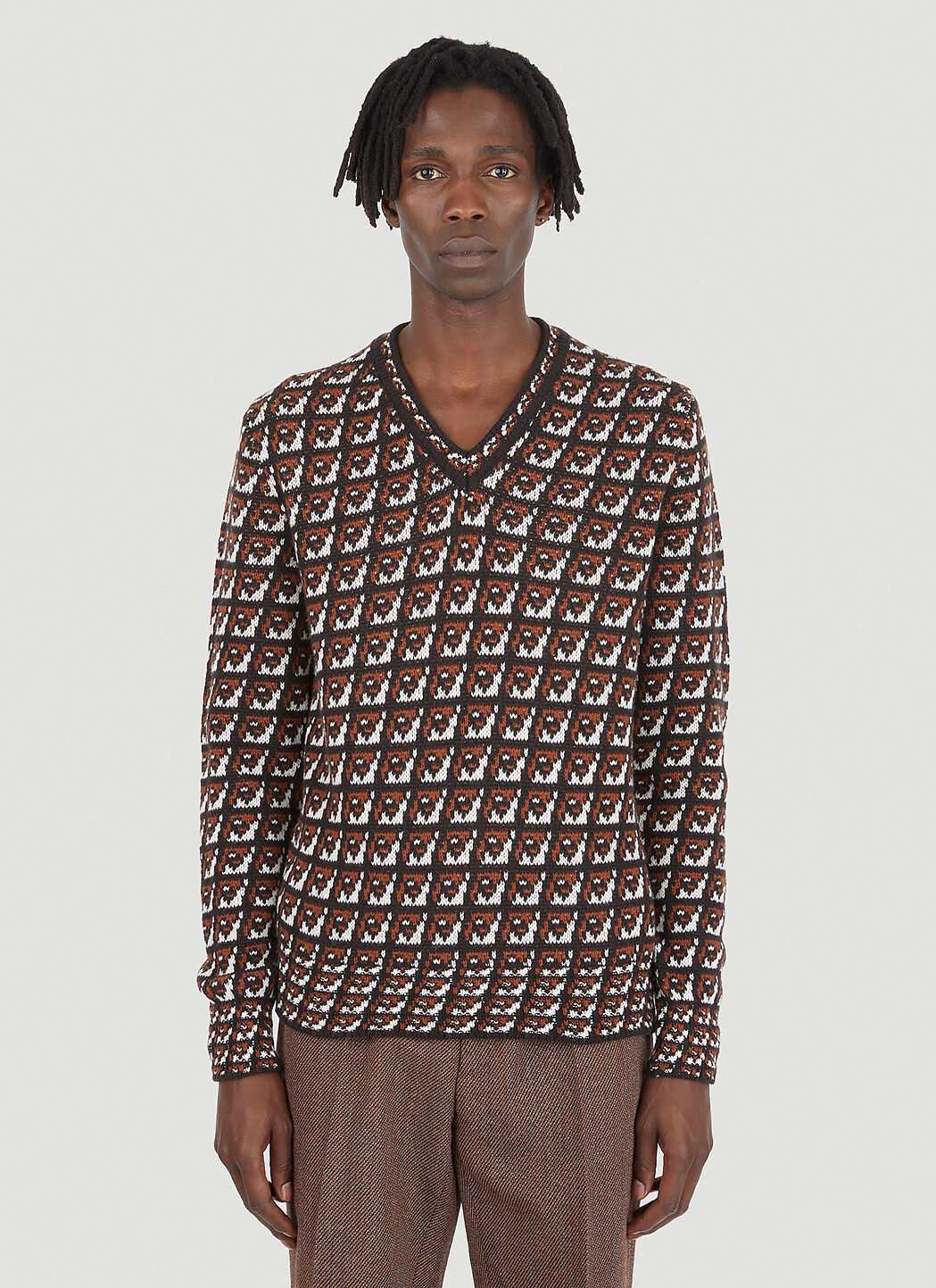 Prada jacquard best sale sweater