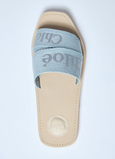 Chloé Woody Slides Blue chl0259028