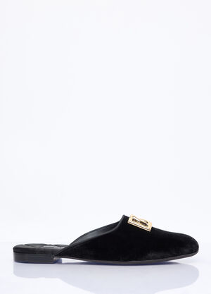 TOTEME Velvet Mules Black tot0259032