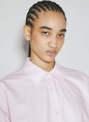 Alexander Wang Button Up Long Sleeve Shirt Pink awg0255024
