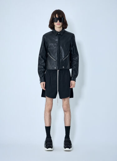 Rick Owens Studded Leather Jacket Black ric0164001