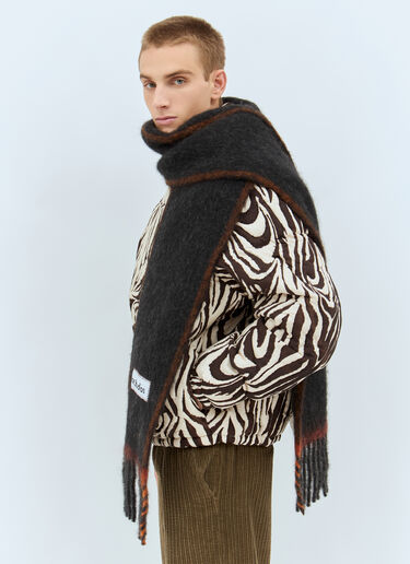 Acne Studios 울 모헤어 스카프 블랙 acn0157051