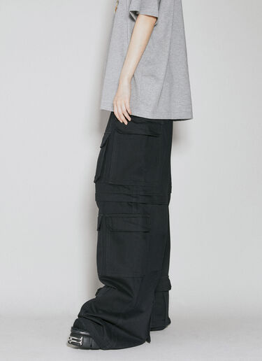 VETEMENTS 阔腿工装裤  黑色 vet0254004