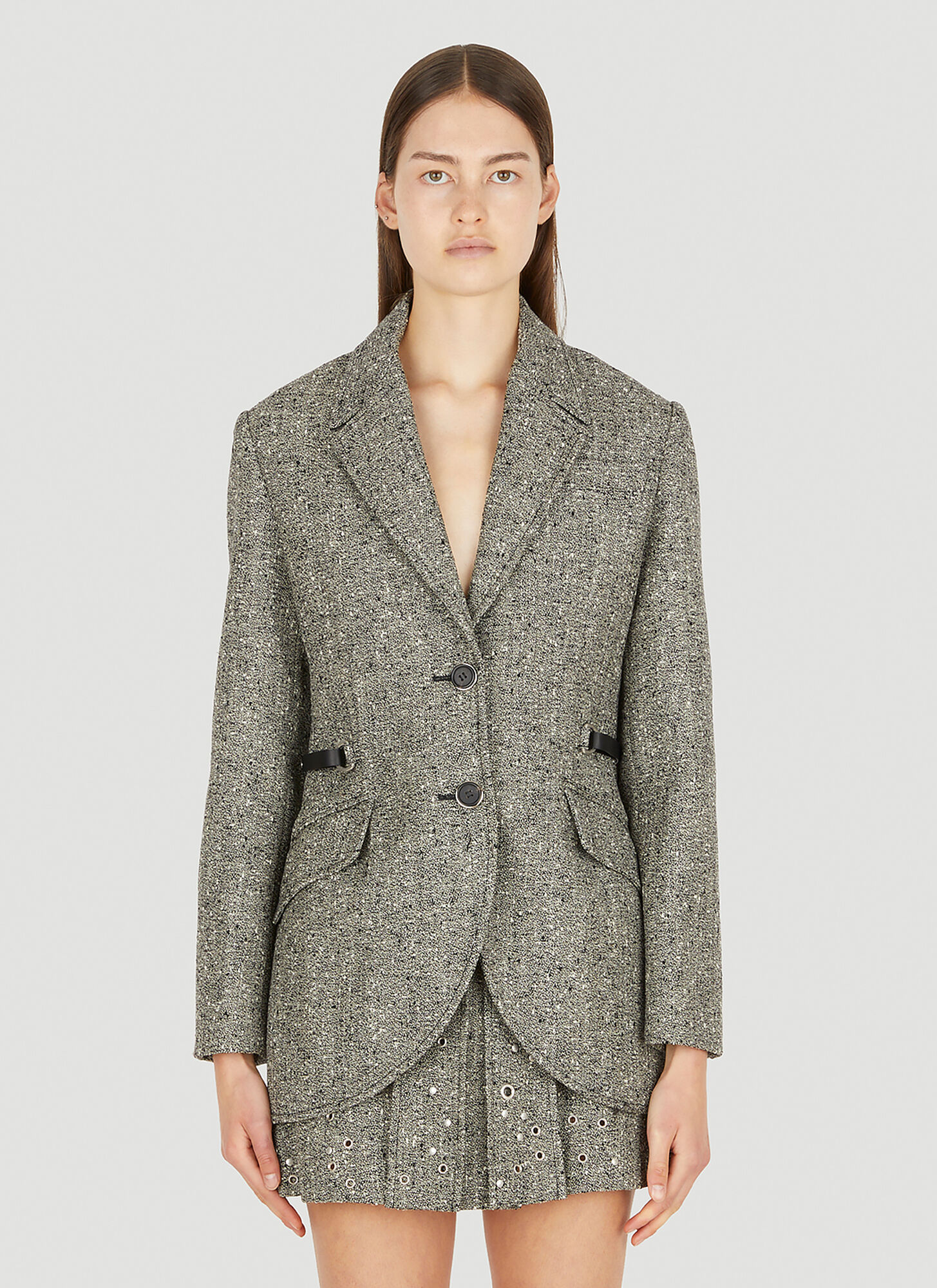 Durazzi Milano Single-breasted Blazer In Grey
