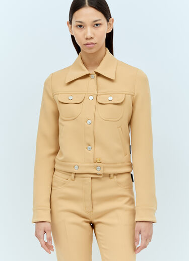 Courrèges Twill Tucker Jacket Beige cou0255002