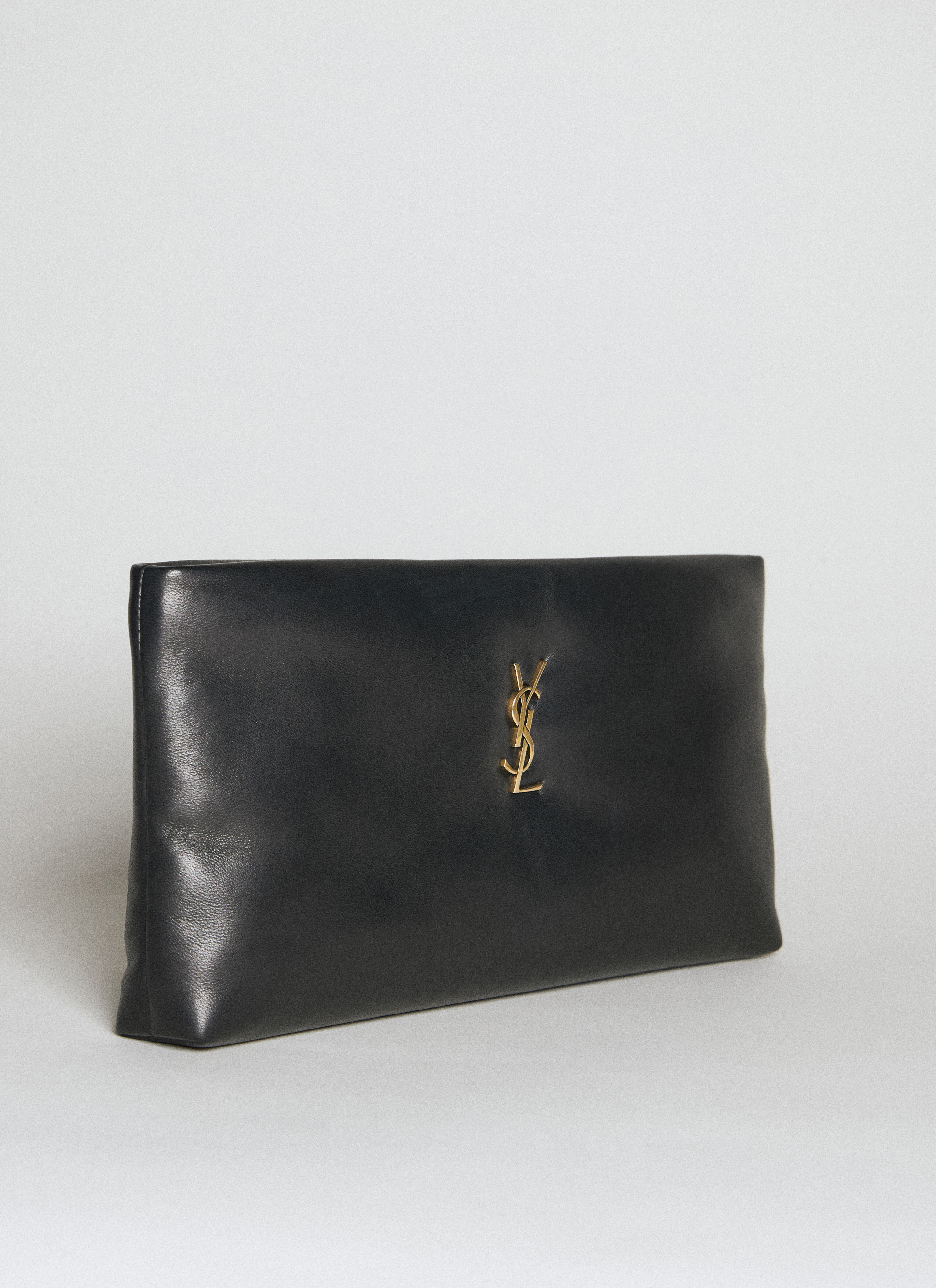 Saint Laurent Women s Calypso Long Pouch in Black LN CC