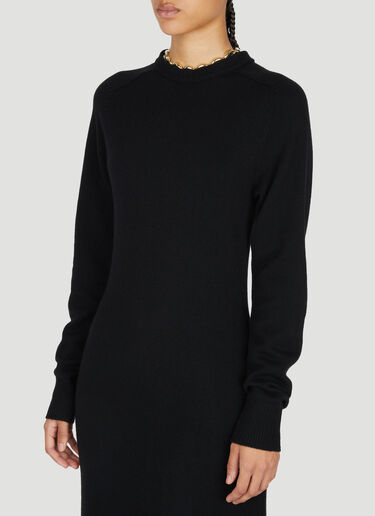 Rabanne Link-Chain Knitted Dress Black pac0253031