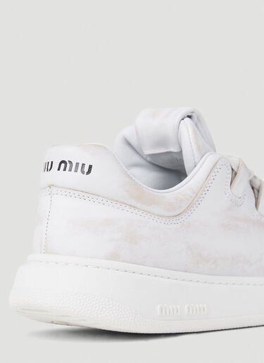 Bleached Sneakers Miu Miu Bleached Sneakers White miu0252026