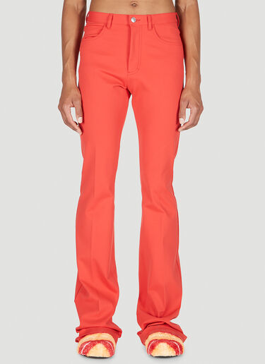 Marni Fitted Flare Pants Red mni0152008