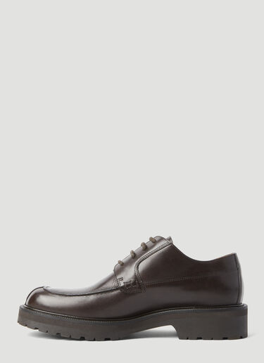 Dries Van Noten Leather Lace-Up Shoes Dark Brown dvn0156031