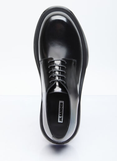 Jil Sander Chunky Sole Lace-Up Shoes Black jil0155014