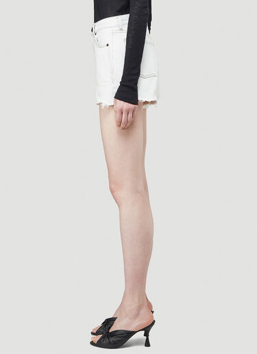 Saint Laurent High-Waisted Shorts White sla0243004