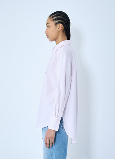 TOTEME Kimono-Sleeve Poplin Shirt Pink tot0260028