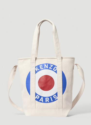 Kenzo Target Tote Bag Cream knz0154027