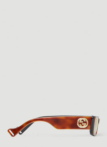 Gucci GG0516S 矩形太阳镜 棕色 guc0252122