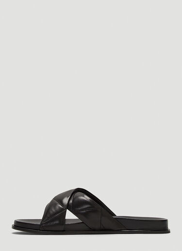Prada Crossover Sandals Black pra0243039
