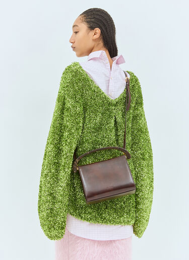 Dries Van Noten 皮革手提包 棕色 dvn0258033