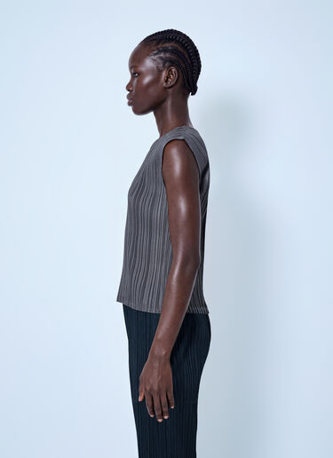 LN-CC® - Pleats Please Issey Miyake: Mellow Pleats Top - Grey Pleats Please Issey Miyake Mellow Pleats Top Grey plp0266067