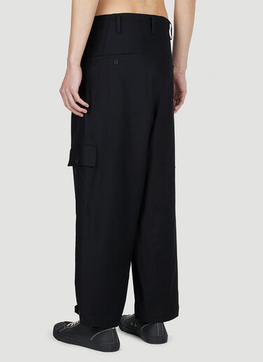 Yohji Yamamoto Y-Side Flap Pants Black yoy0152005