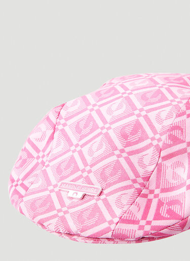 Marine Serre Moon Diamant Beret Pink mrs0352002