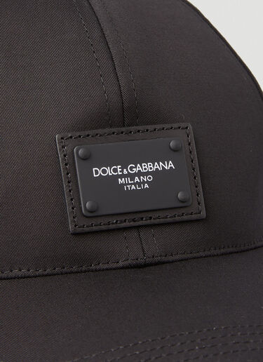 Dolce & Gabbana 徽标贴饰棒球帽 黑色 dol0147074