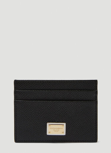 Dolce & Gabbana 徽标铭牌卡包 黑 dol0249085