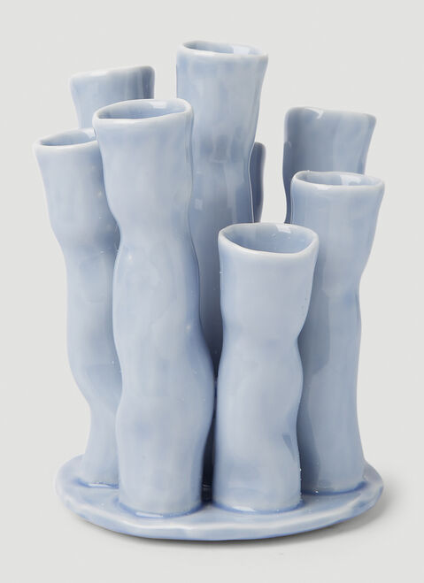 Niko June Eve Coral Vase Blue nkj0349006